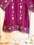 Kids Stitched 2pc KK-009 (Magenta)
