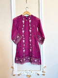 Kids Stitched 2pc KK-009 (Magenta)