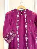 Kids Stitched 2pc KK-009 (Magenta)