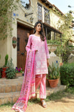 Embroidered Pink Color Chikankari Lawn Suits (JANAN MK-005)