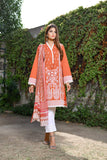 Embroidered Rust Color Chikankari Lawn Suits ARWA  MK-001