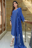Blue Color Embroidered Khaddar Shirt Unstitch USA-1010